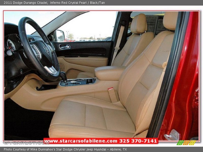 Inferno Red Crystal Pearl / Black/Tan 2011 Dodge Durango Citadel