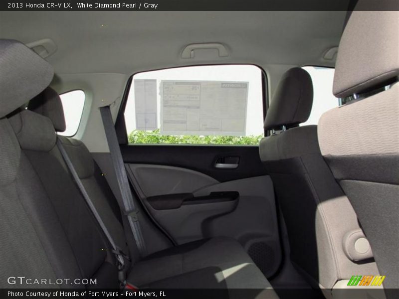 White Diamond Pearl / Gray 2013 Honda CR-V LX