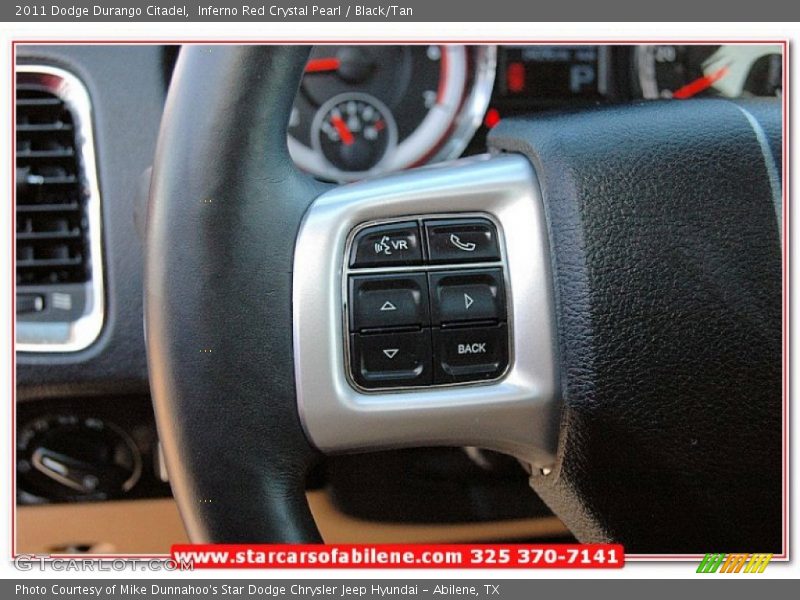 Inferno Red Crystal Pearl / Black/Tan 2011 Dodge Durango Citadel