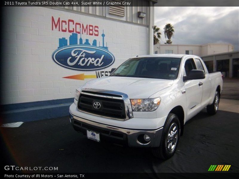Super White / Graphite Gray 2011 Toyota Tundra SR5 Double Cab 4x4