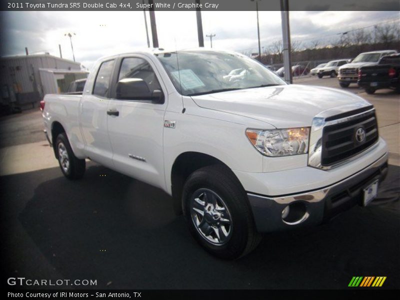 Super White / Graphite Gray 2011 Toyota Tundra SR5 Double Cab 4x4