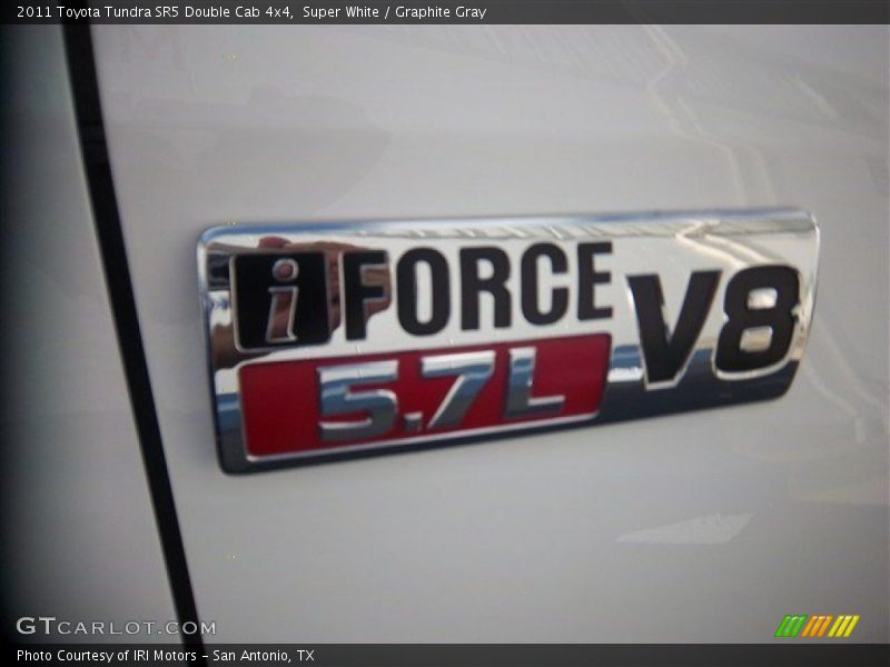 Super White / Graphite Gray 2011 Toyota Tundra SR5 Double Cab 4x4