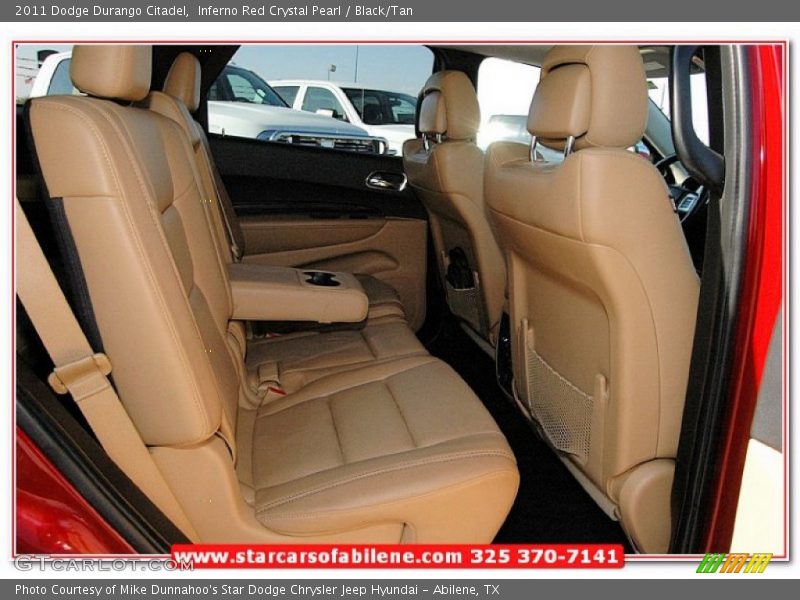 Inferno Red Crystal Pearl / Black/Tan 2011 Dodge Durango Citadel