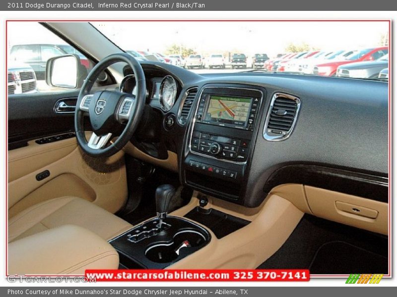 Inferno Red Crystal Pearl / Black/Tan 2011 Dodge Durango Citadel