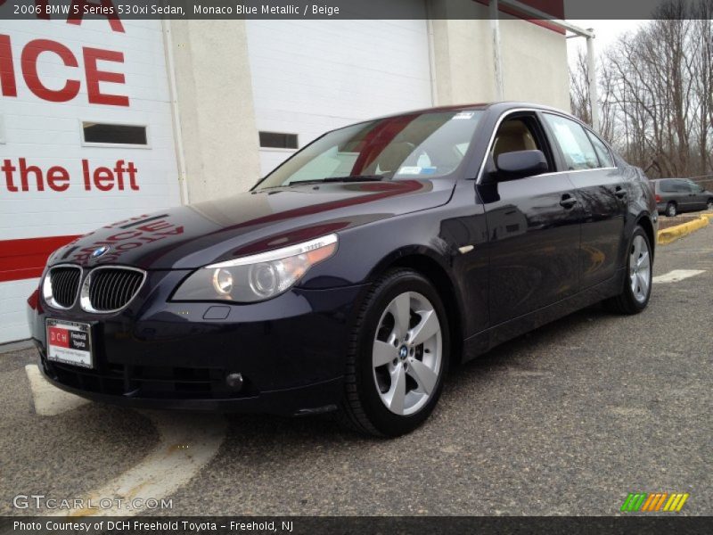 Monaco Blue Metallic / Beige 2006 BMW 5 Series 530xi Sedan