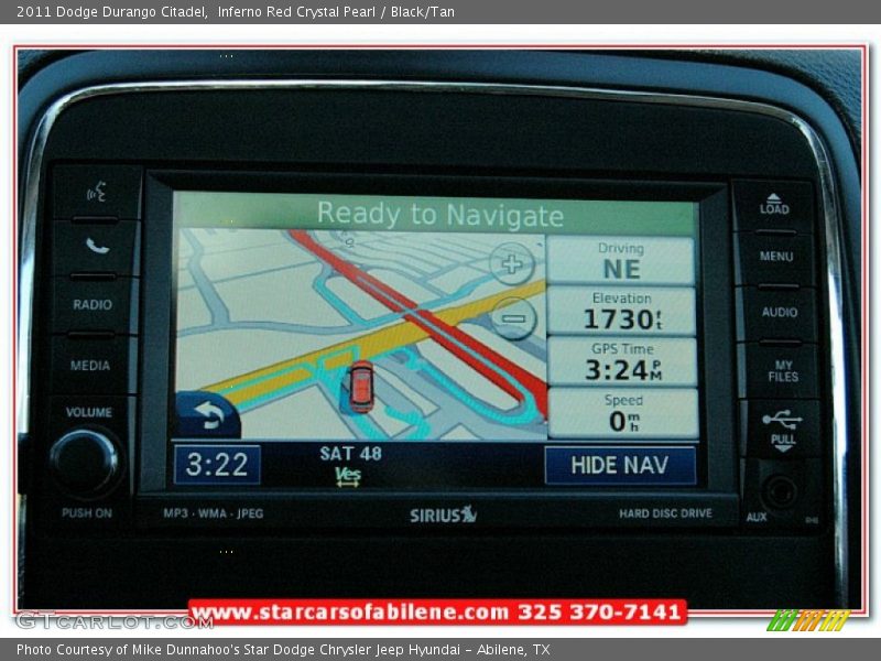 Inferno Red Crystal Pearl / Black/Tan 2011 Dodge Durango Citadel