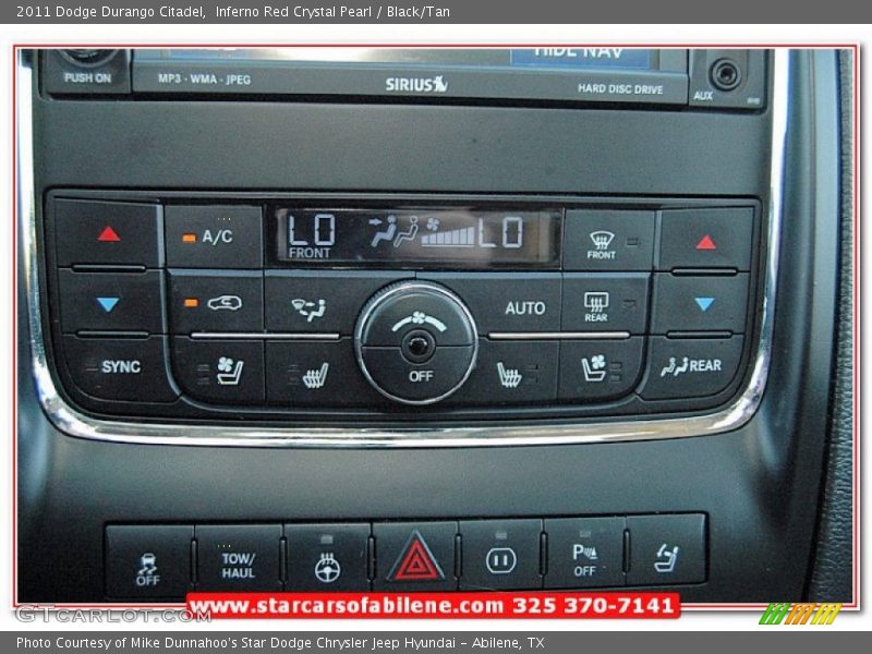 Inferno Red Crystal Pearl / Black/Tan 2011 Dodge Durango Citadel