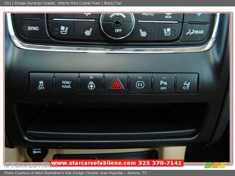 Inferno Red Crystal Pearl / Black/Tan 2011 Dodge Durango Citadel