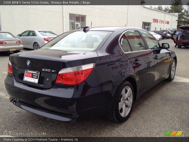 Monaco Blue Metallic / Beige 2006 BMW 5 Series 530xi Sedan