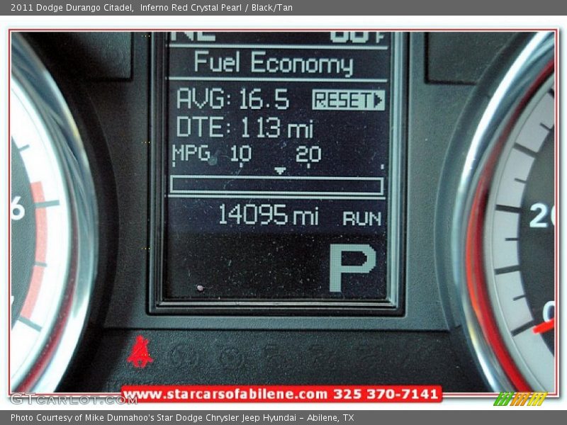 Inferno Red Crystal Pearl / Black/Tan 2011 Dodge Durango Citadel