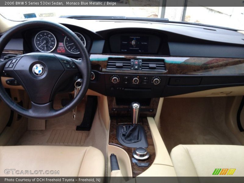 Monaco Blue Metallic / Beige 2006 BMW 5 Series 530xi Sedan