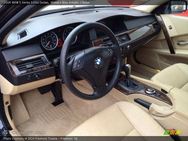 Beige Interior - 2006 5 Series 530xi Sedan 