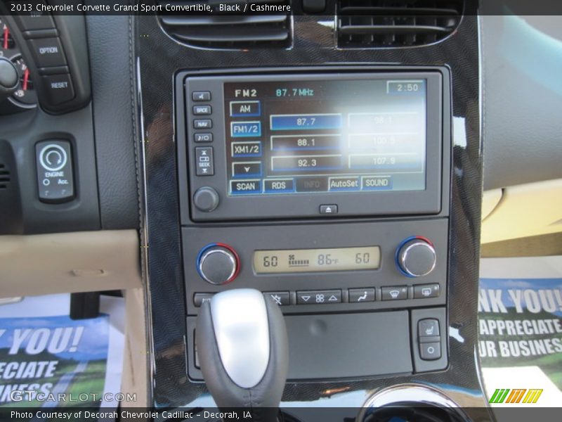 Controls of 2013 Corvette Grand Sport Convertible