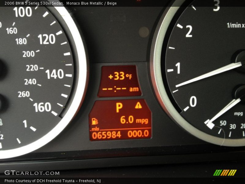 Monaco Blue Metallic / Beige 2006 BMW 5 Series 530xi Sedan