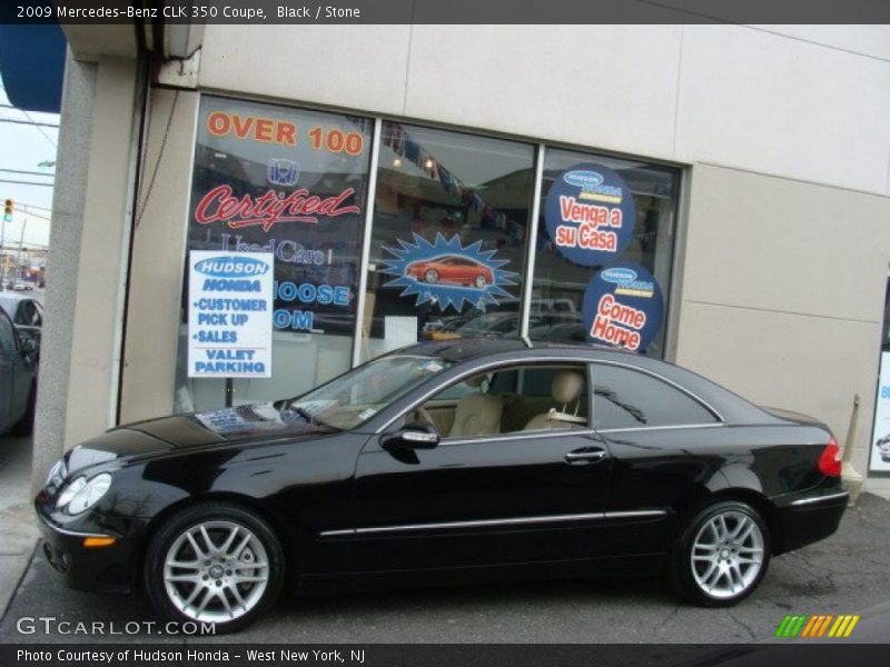 Black / Stone 2009 Mercedes-Benz CLK 350 Coupe