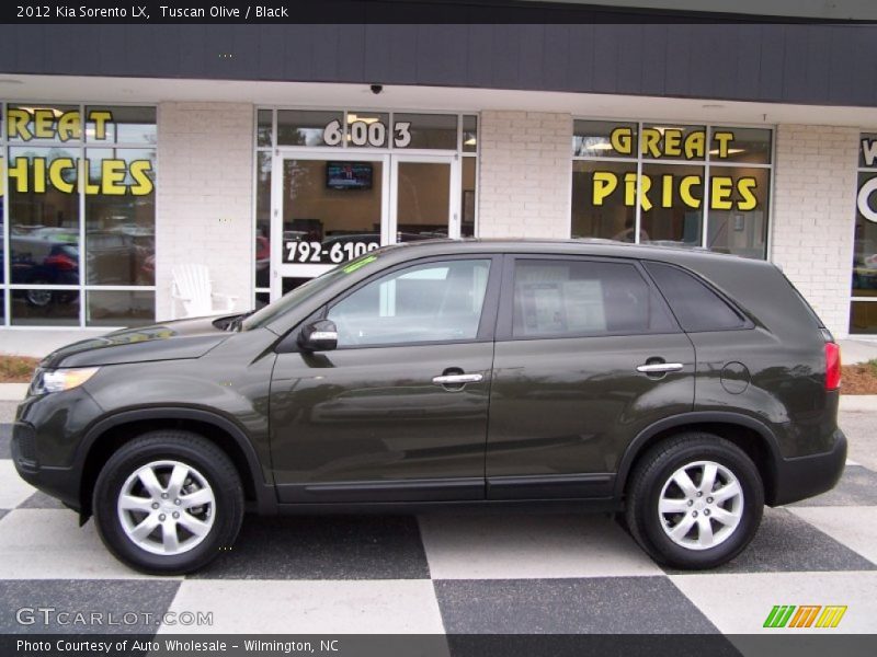 Tuscan Olive / Black 2012 Kia Sorento LX