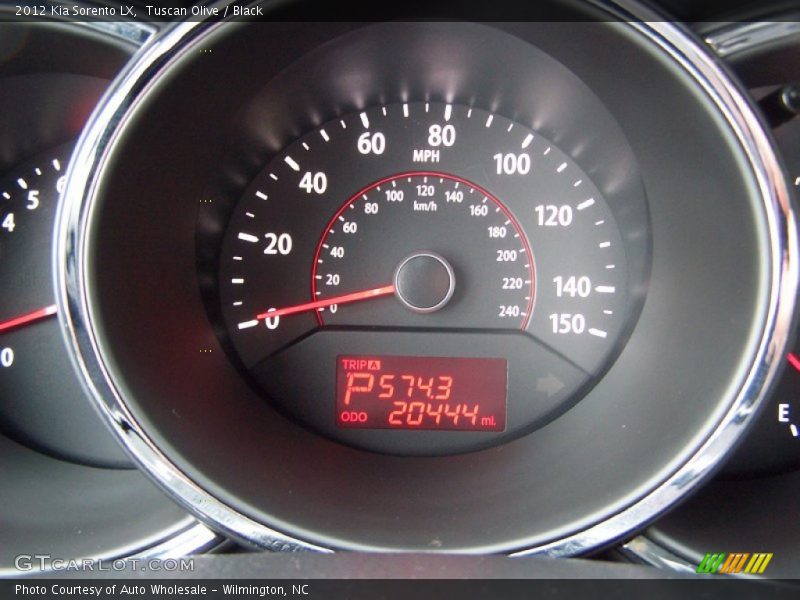 Tuscan Olive / Black 2012 Kia Sorento LX