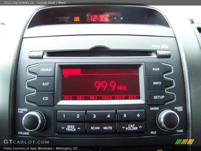 Tuscan Olive / Black 2012 Kia Sorento LX
