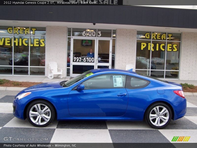 Mirabeau Blue / Black Cloth 2012 Hyundai Genesis Coupe 2.0T