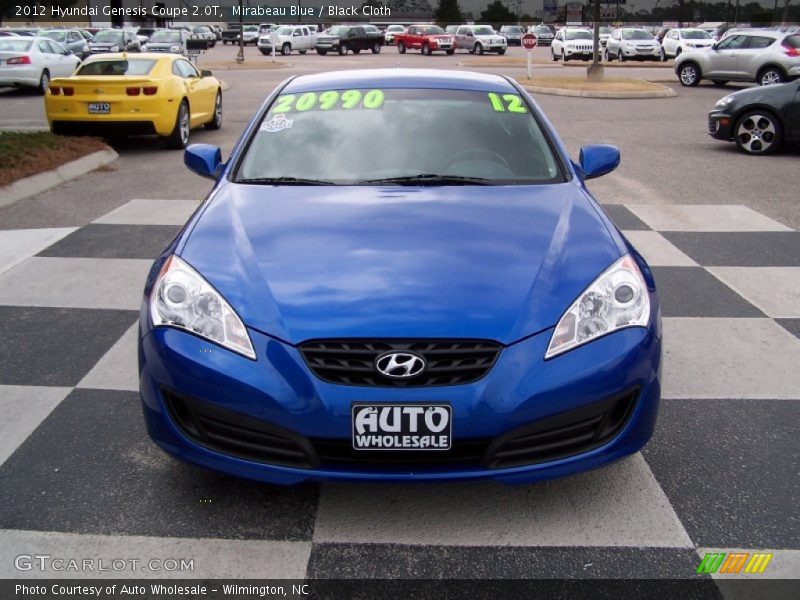 Mirabeau Blue / Black Cloth 2012 Hyundai Genesis Coupe 2.0T