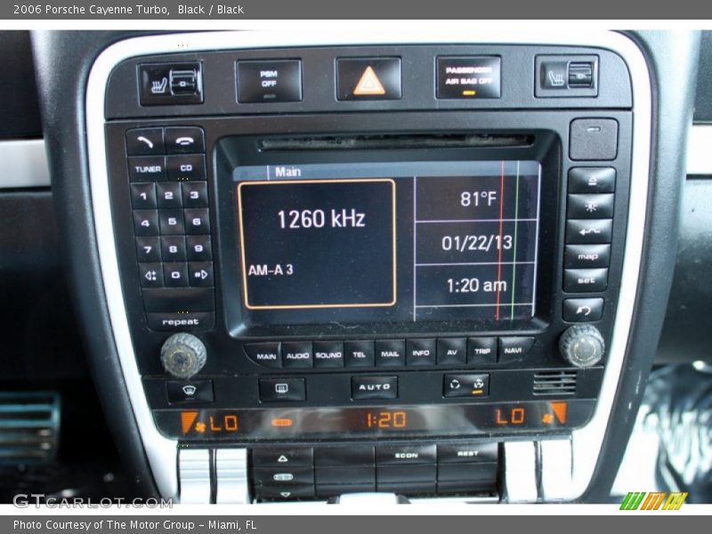 Controls of 2006 Cayenne Turbo