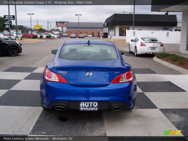 Mirabeau Blue / Black Cloth 2012 Hyundai Genesis Coupe 2.0T