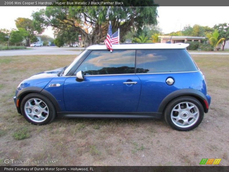 Hyper Blue Metallic / Black/Panther Black 2006 Mini Cooper S Hardtop