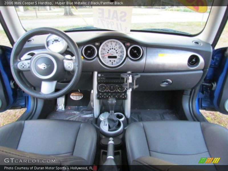 Hyper Blue Metallic / Black/Panther Black 2006 Mini Cooper S Hardtop