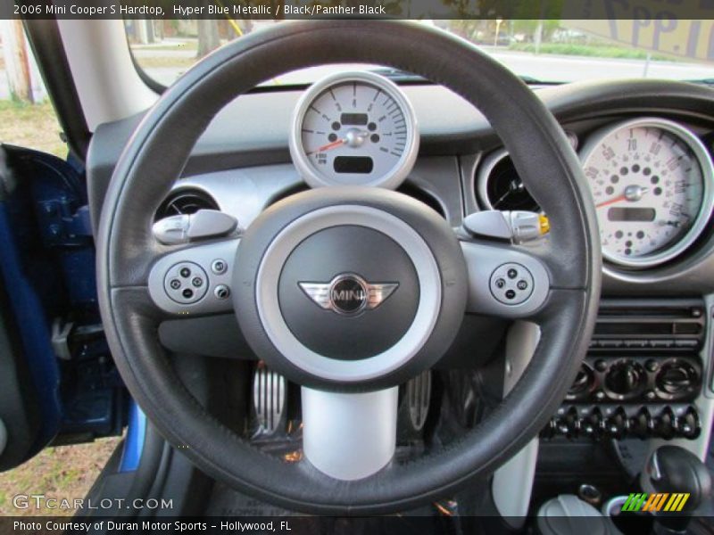 Hyper Blue Metallic / Black/Panther Black 2006 Mini Cooper S Hardtop