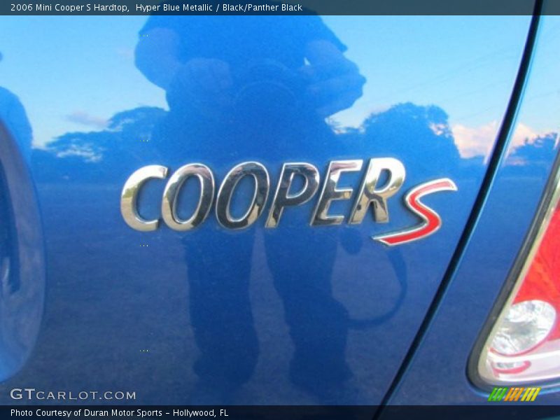 Hyper Blue Metallic / Black/Panther Black 2006 Mini Cooper S Hardtop