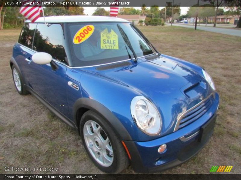 Hyper Blue Metallic / Black/Panther Black 2006 Mini Cooper S Hardtop