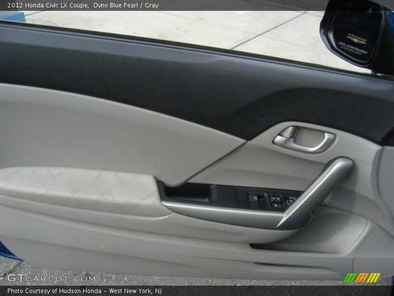 Dyno Blue Pearl / Gray 2012 Honda Civic LX Coupe