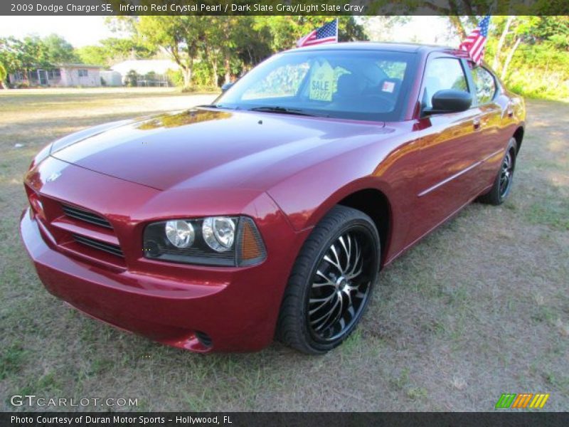 Inferno Red Crystal Pearl / Dark Slate Gray/Light Slate Gray 2009 Dodge Charger SE