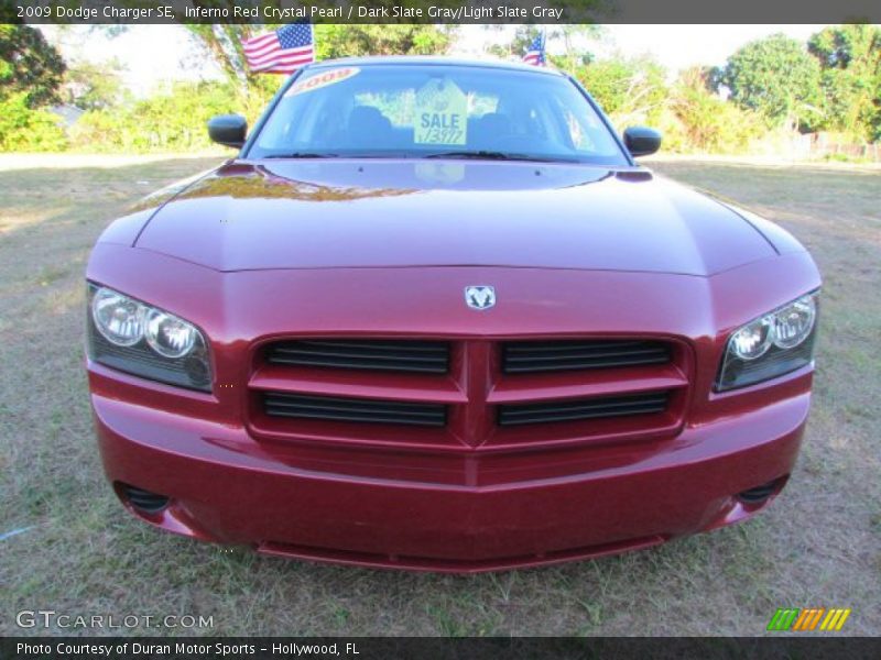 Inferno Red Crystal Pearl / Dark Slate Gray/Light Slate Gray 2009 Dodge Charger SE