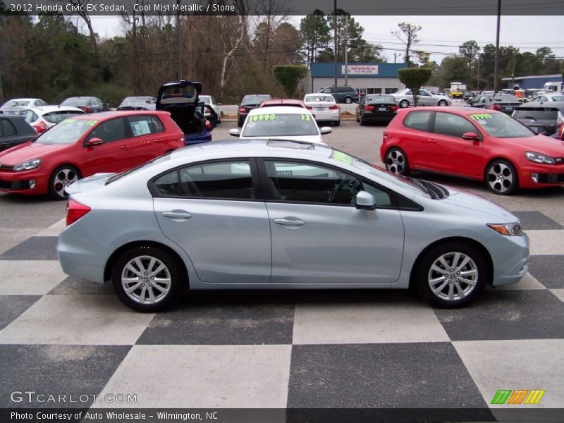 Cool Mist Metallic / Stone 2012 Honda Civic EX Sedan