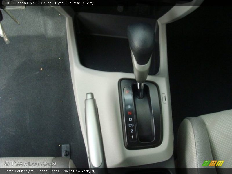 Dyno Blue Pearl / Gray 2012 Honda Civic LX Coupe