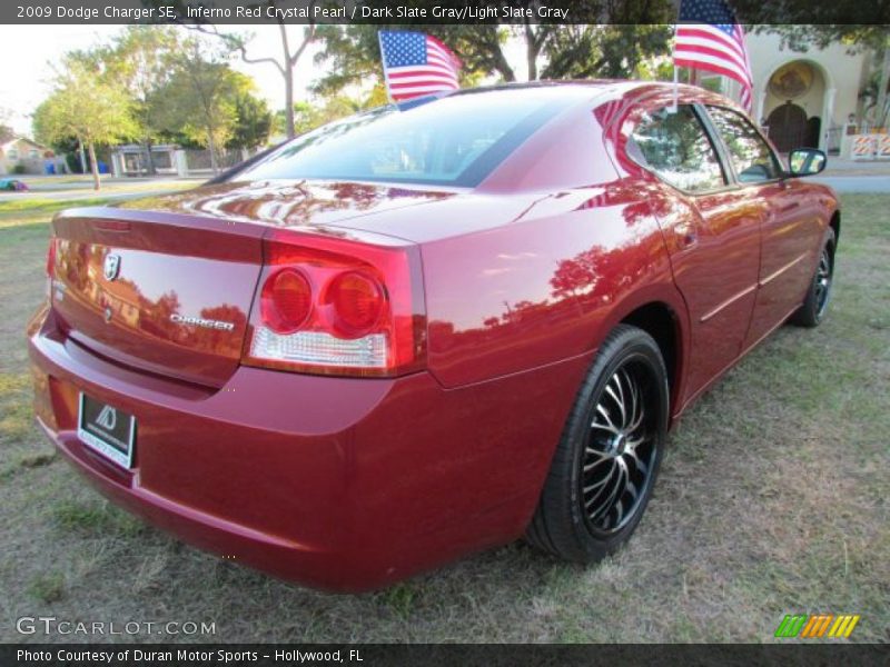 Inferno Red Crystal Pearl / Dark Slate Gray/Light Slate Gray 2009 Dodge Charger SE