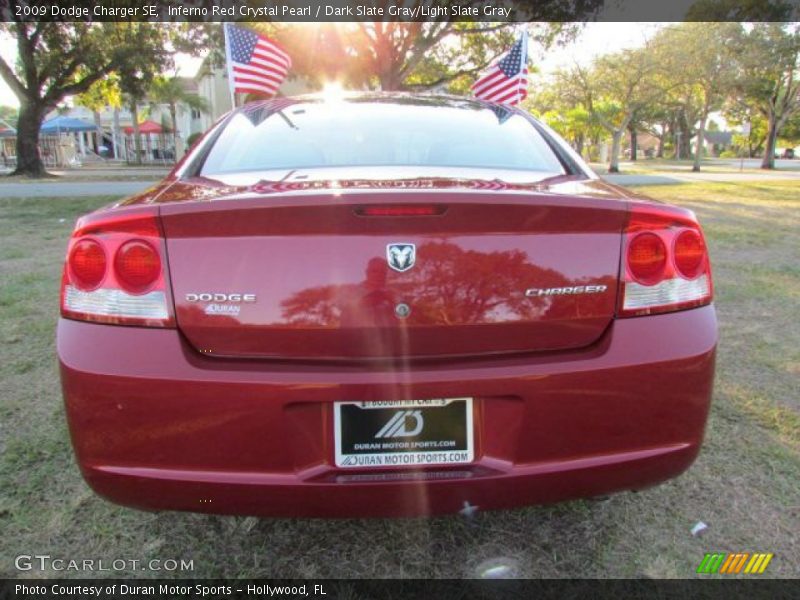 Inferno Red Crystal Pearl / Dark Slate Gray/Light Slate Gray 2009 Dodge Charger SE