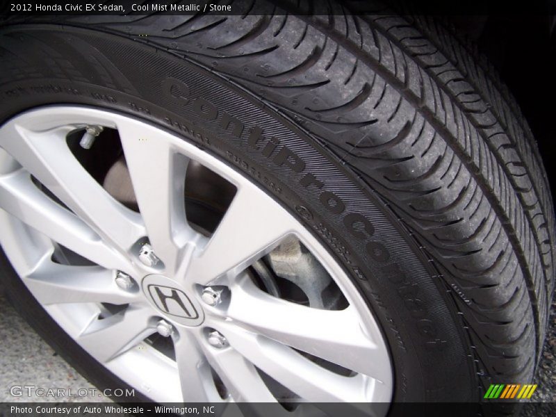 Cool Mist Metallic / Stone 2012 Honda Civic EX Sedan