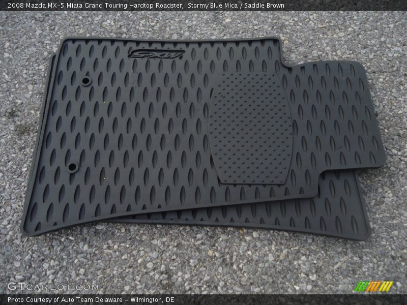 Stormy Blue Mica / Saddle Brown 2008 Mazda MX-5 Miata Grand Touring Hardtop Roadster
