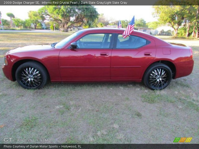 Inferno Red Crystal Pearl / Dark Slate Gray/Light Slate Gray 2009 Dodge Charger SE