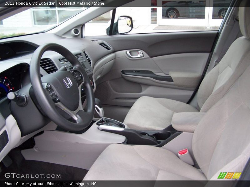  2012 Civic EX Sedan Stone Interior