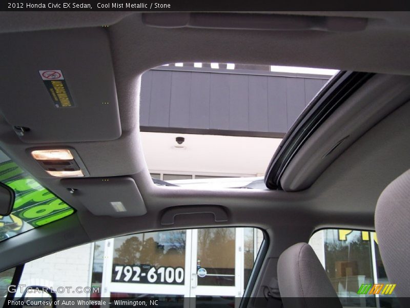 Cool Mist Metallic / Stone 2012 Honda Civic EX Sedan