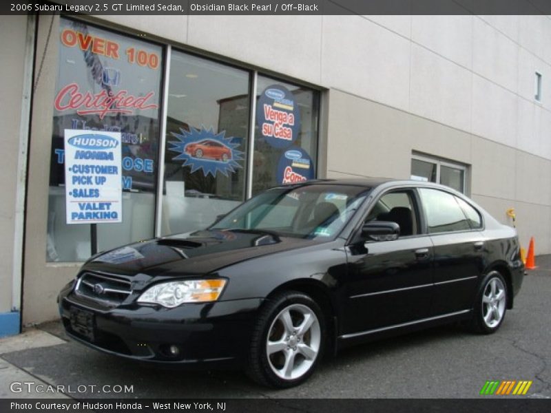 Obsidian Black Pearl / Off-Black 2006 Subaru Legacy 2.5 GT Limited Sedan