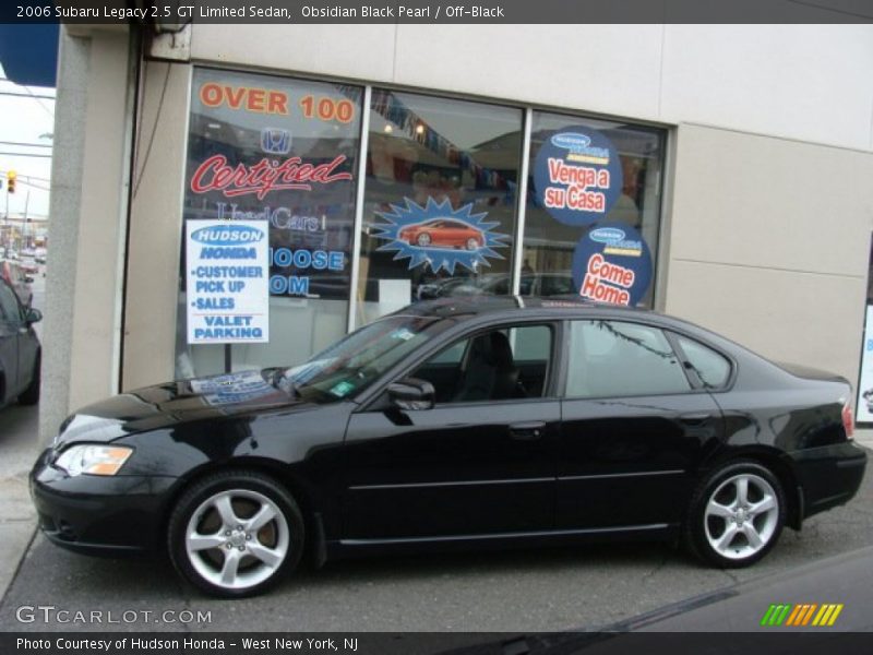 Obsidian Black Pearl / Off-Black 2006 Subaru Legacy 2.5 GT Limited Sedan