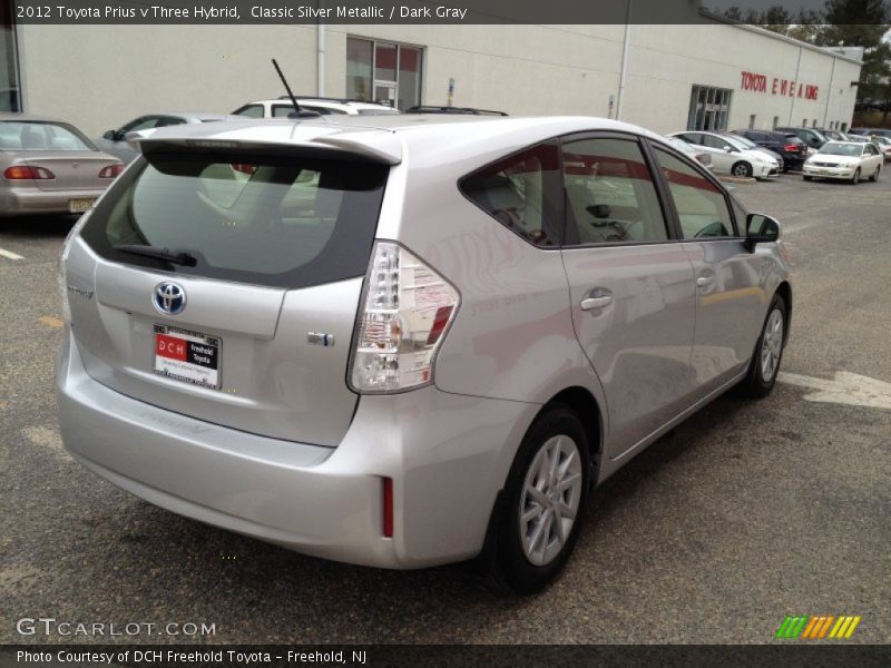 Classic Silver Metallic / Dark Gray 2012 Toyota Prius v Three Hybrid