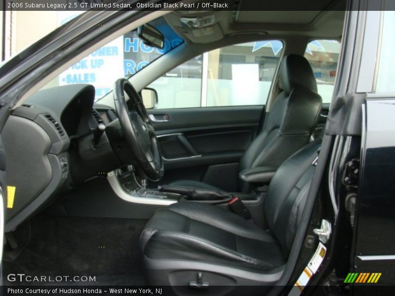 Obsidian Black Pearl / Off-Black 2006 Subaru Legacy 2.5 GT Limited Sedan