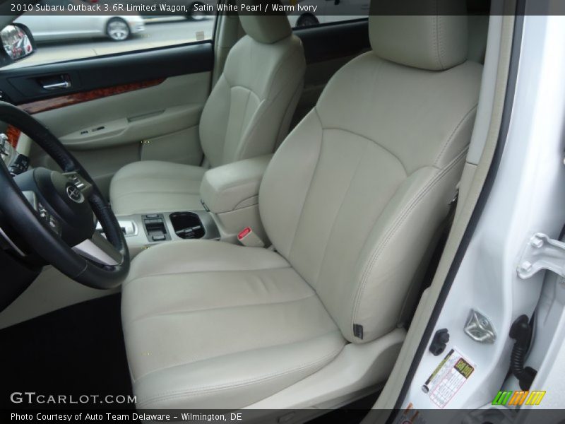 Front Seat of 2010 Outback 3.6R Limited Wagon