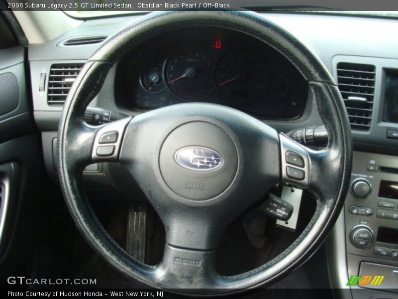 Obsidian Black Pearl / Off-Black 2006 Subaru Legacy 2.5 GT Limited Sedan