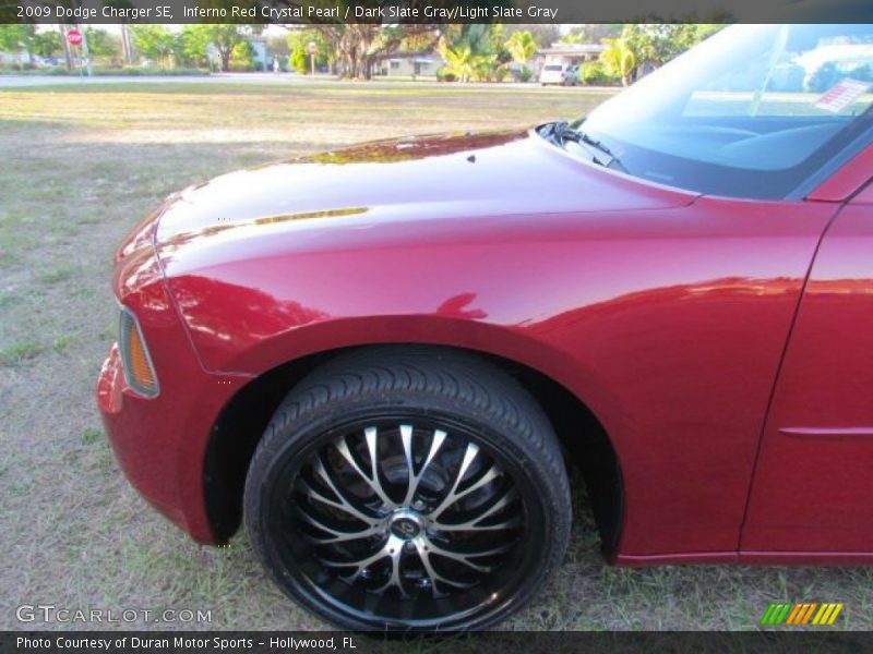 Inferno Red Crystal Pearl / Dark Slate Gray/Light Slate Gray 2009 Dodge Charger SE